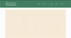 Desktop Screenshot of joannafoundation.org
